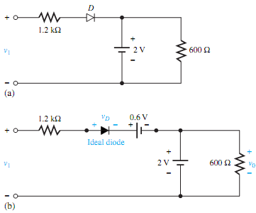 549_Determine the value of voltage using offset diode model.png